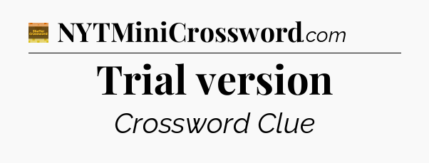 Trial version - Eugene Sheffer Crossword