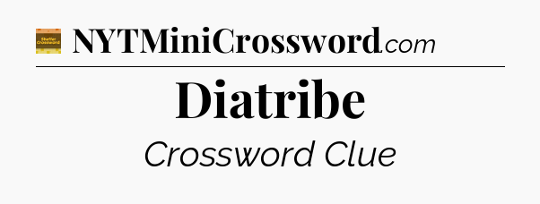 Diatribe - Eugene Sheffer Crossword