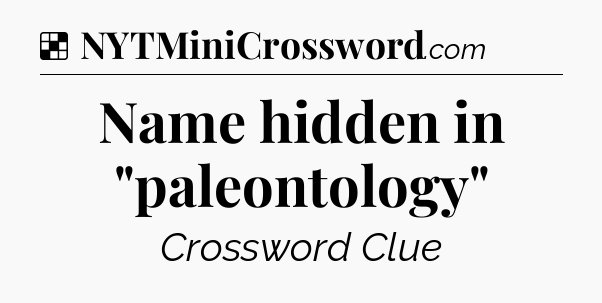 Solution: Name hidden in 