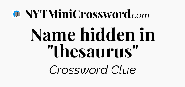 Name hidden in 
