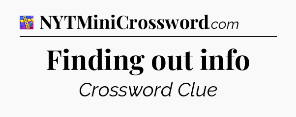 Finding out info Codycross