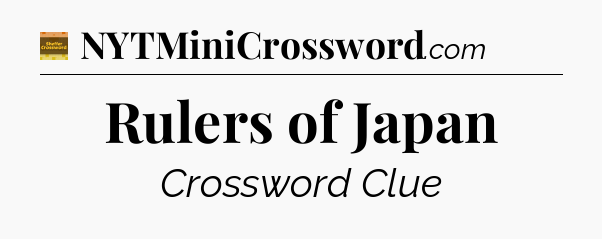 Rulers of Japan - Eugene Sheffer Crossword