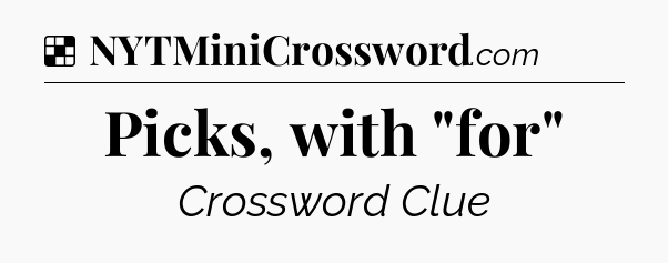 Solution: Picks, with 