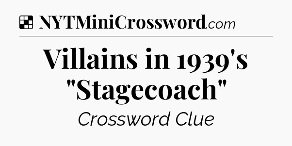 Solution: Villains in 1939's 