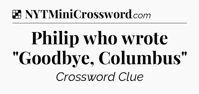 Solution: Philip who wrote 
