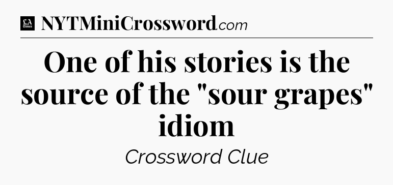 One of his stories is the source of the 