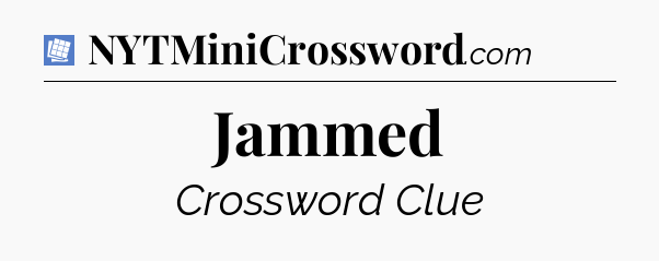 Jammed Puzzle Page Crossword Clue