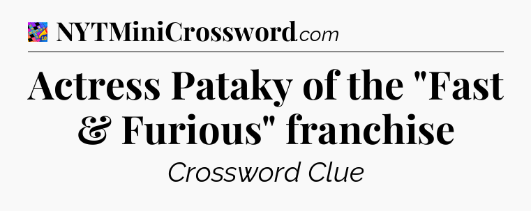 Actress Pataky of the 