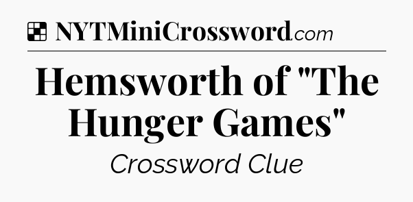 Solution: Hemsworth of 