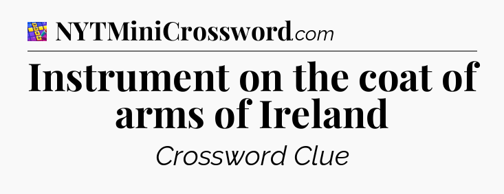 Instrument on the coat of arms of Ireland Codycross