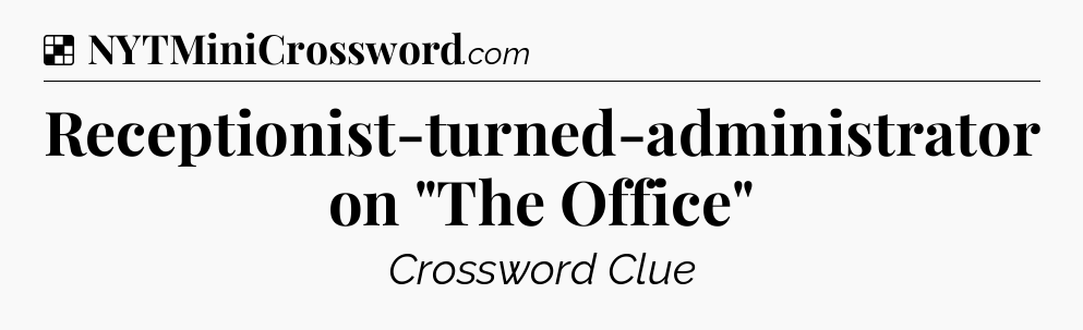 Solution: Receptionist-turned-administrator on 