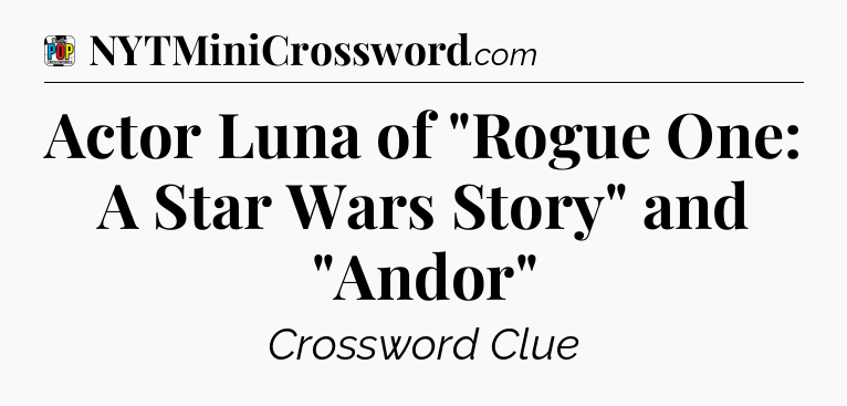 Actor Luna of 