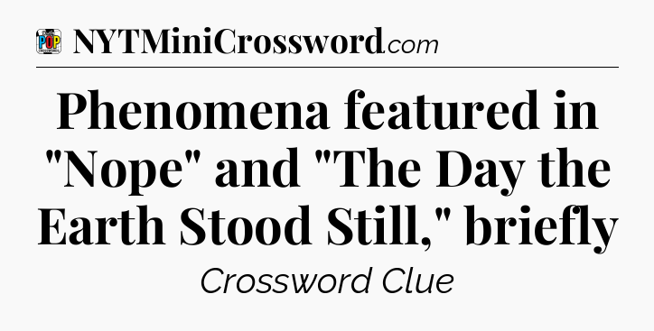 Phenomena featured in 