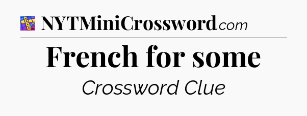 French for some Codycross