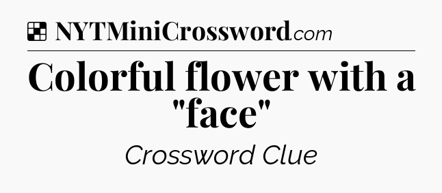 Solution: Colorful flower with a 