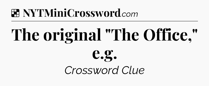 Solution: The original 