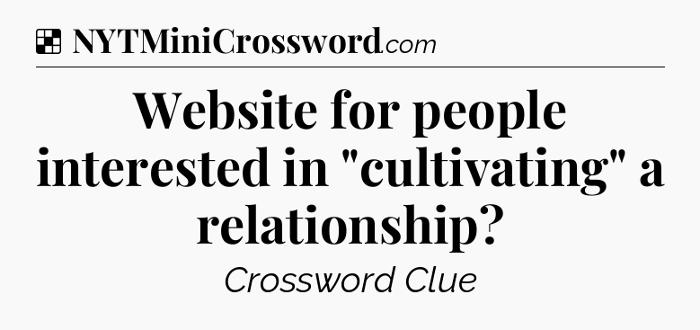 Solution: Website for people interested in 