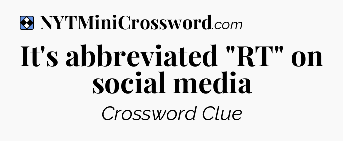 Solution: It's abbreviated 