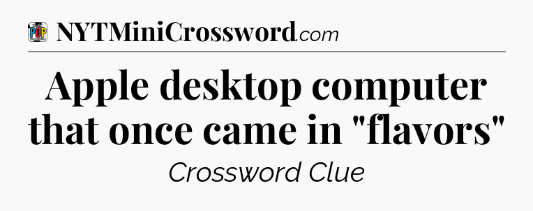 Apple desktop computer that once came in 