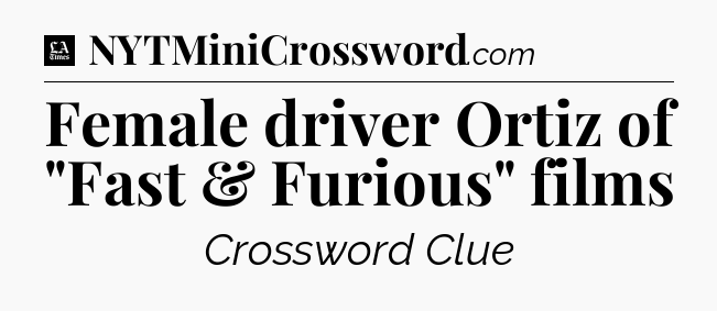 Female driver Ortiz of 