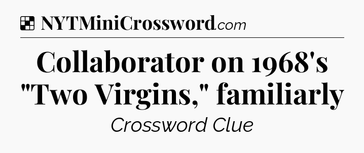 Solution: Collaborator on 1968's 