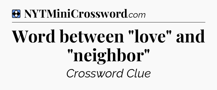 Solution: Word between 