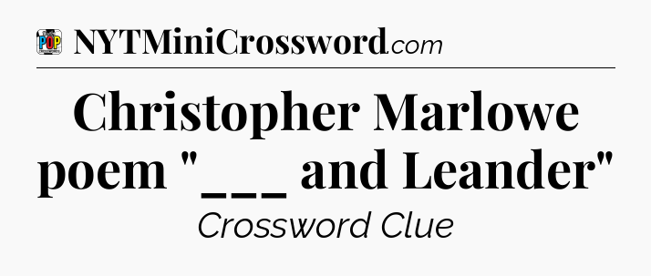 Christopher Marlowe poem 