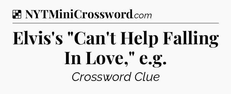 Solution: Elvis's 