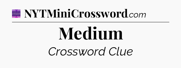 Medium - Thomas Joseph Crossword