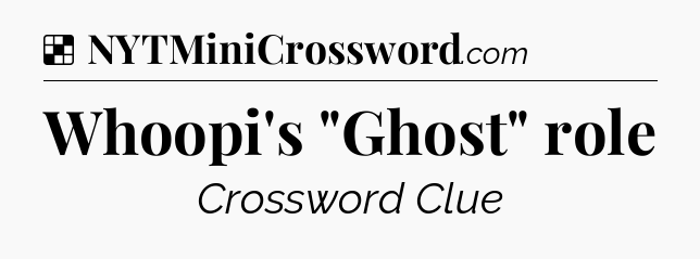 Solution: Whoopi's 