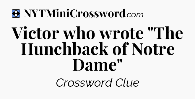 Solution: Victor who wrote 