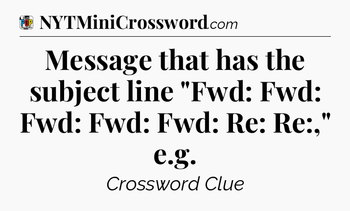 Message that has the subject line 