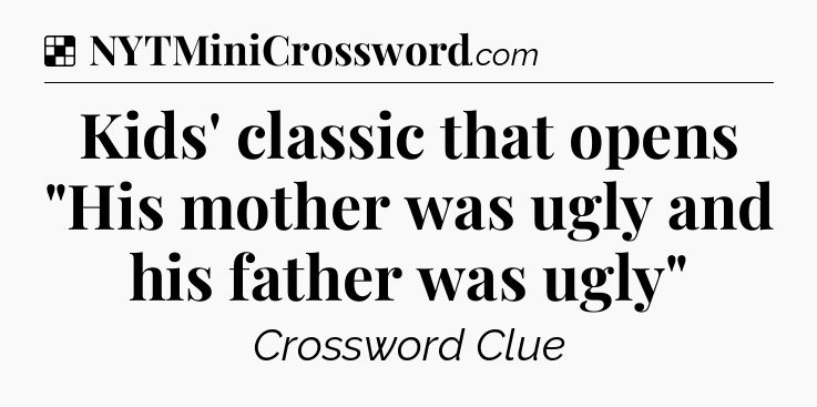 Solution: Kids' classic that opens 