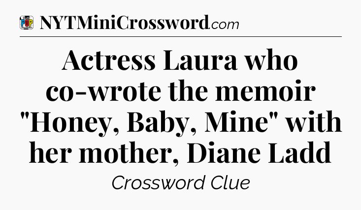 Actress Laura who co-wrote the memoir 