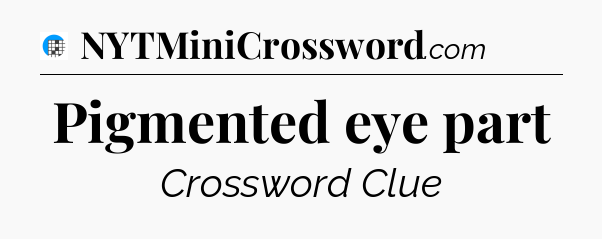 Pigmented eye part Crossword Clue