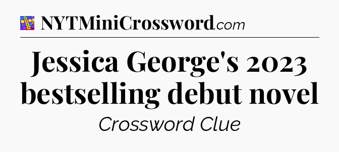 Jessica George's 2023 bestselling debut novel Codycross