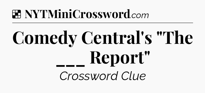 Solution: Comedy Central's 