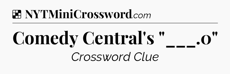 Solution: Comedy Central's 
