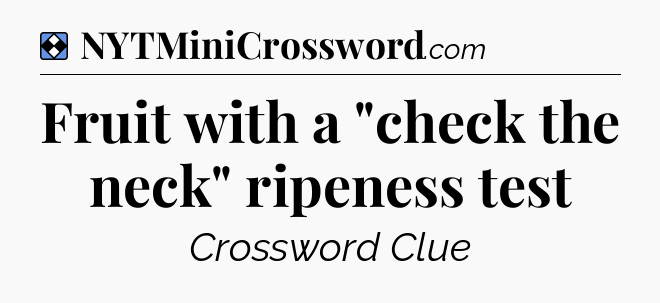 Solution: Fruit with a 