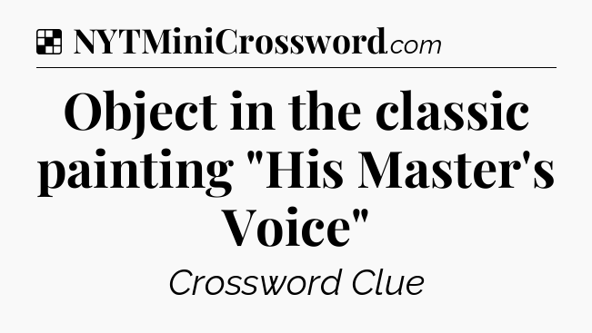 Solution: Object in the classic painting 