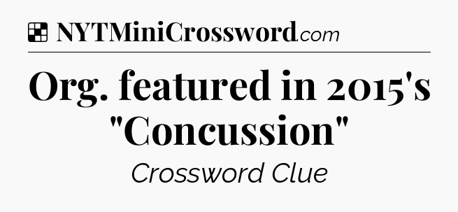 Solution: Org. featured in 2015's 