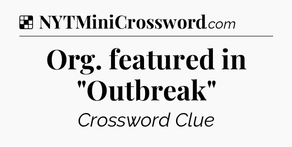 Solution: Org. featured in 