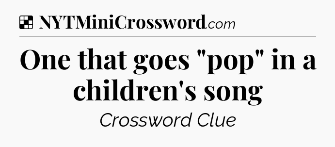 Solution: One that goes 