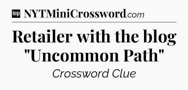 Retailer with the blog 