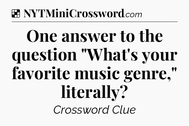 Solution: One answer to the question 