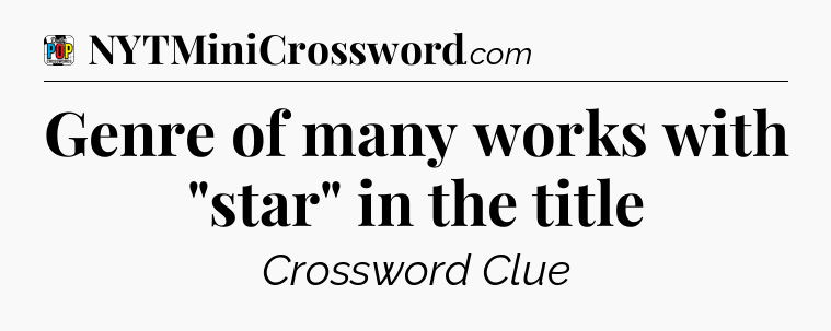 Genre of many works with 