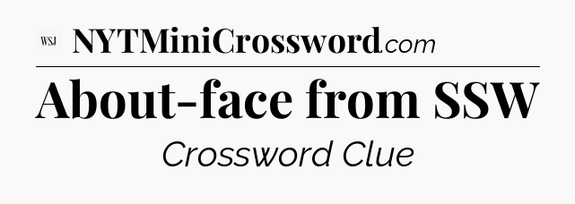 About-face from SSW - WSJ Crossword