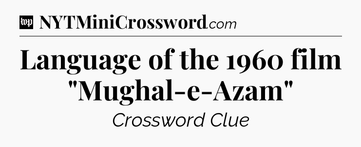 Language of the 1960 film 