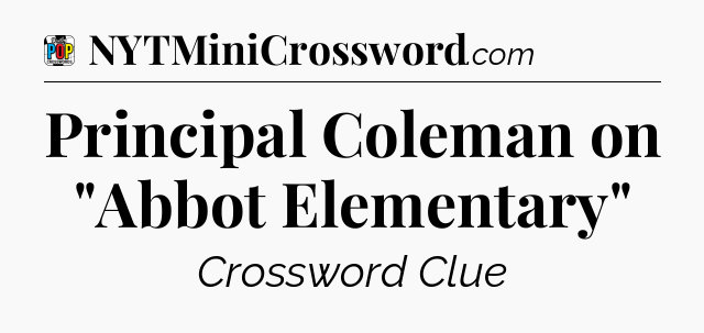 Principal Coleman on 