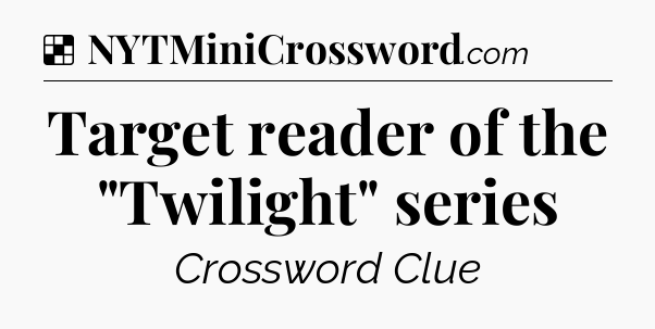 Solution: Target reader of the 